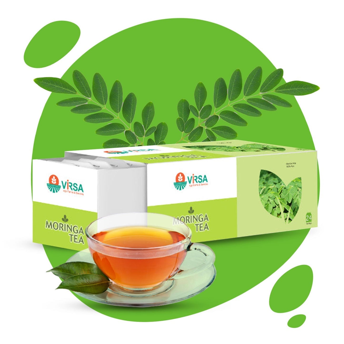 Moringa Tea -24 Tea bags - Virsa