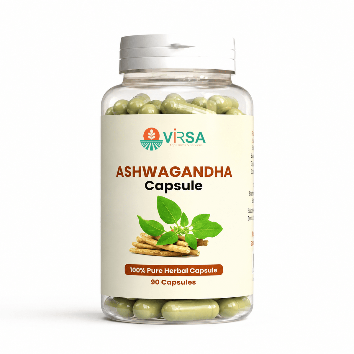 Ashwagandha Capsules (90 capsules x 1g) - Virsa