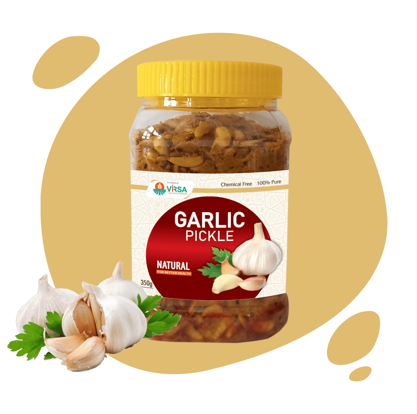 Garlic Pickle/ Lahsun Ka Achar 350 gm - Virsa