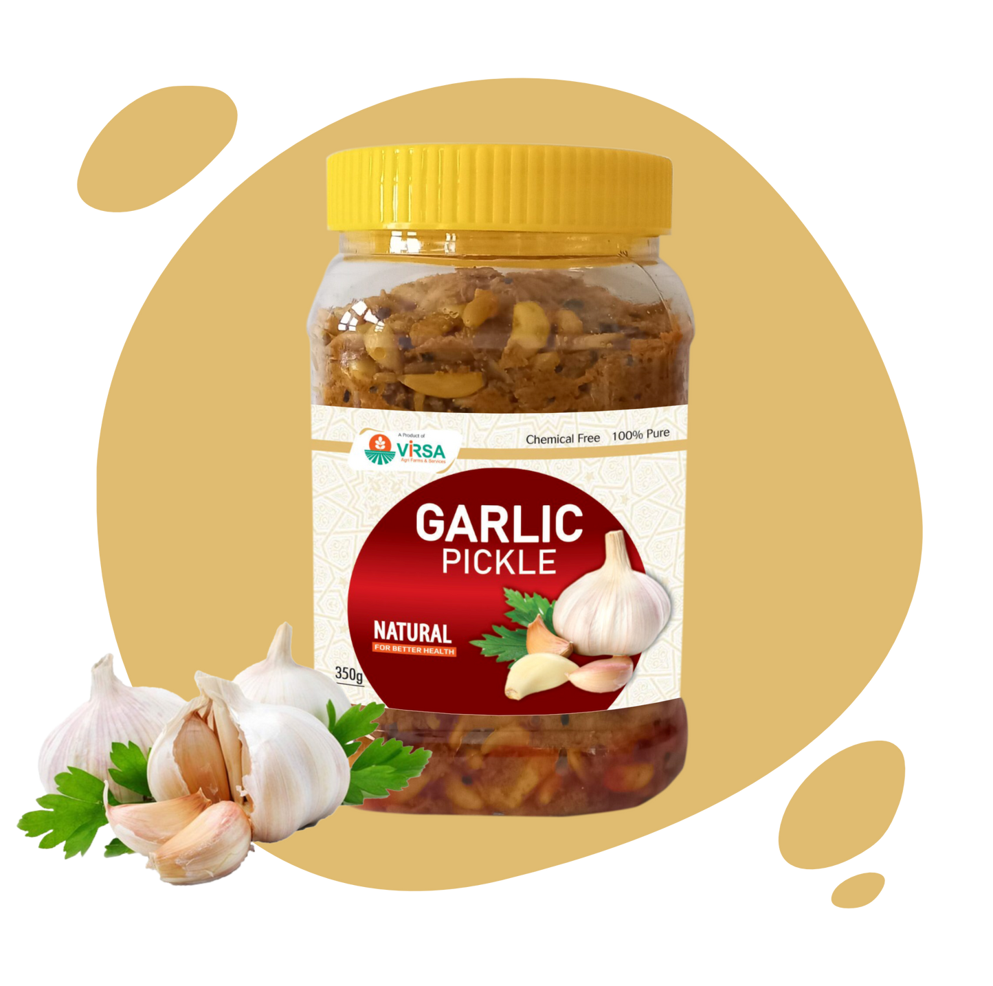 VIRSA Garlic Pickle/ Lahsun Ka Achar 350 gm