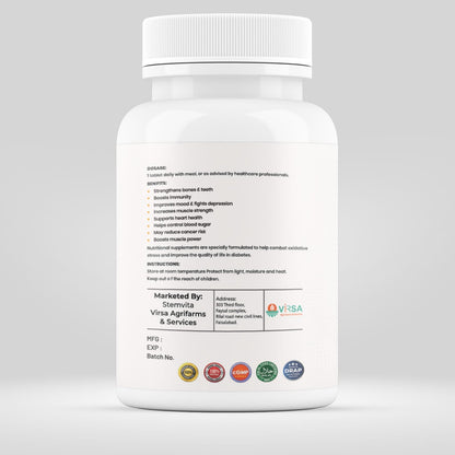 Mighty D3 DIOD 5000IU – Vitamin D3 for Bone & Immune Health - Virsa