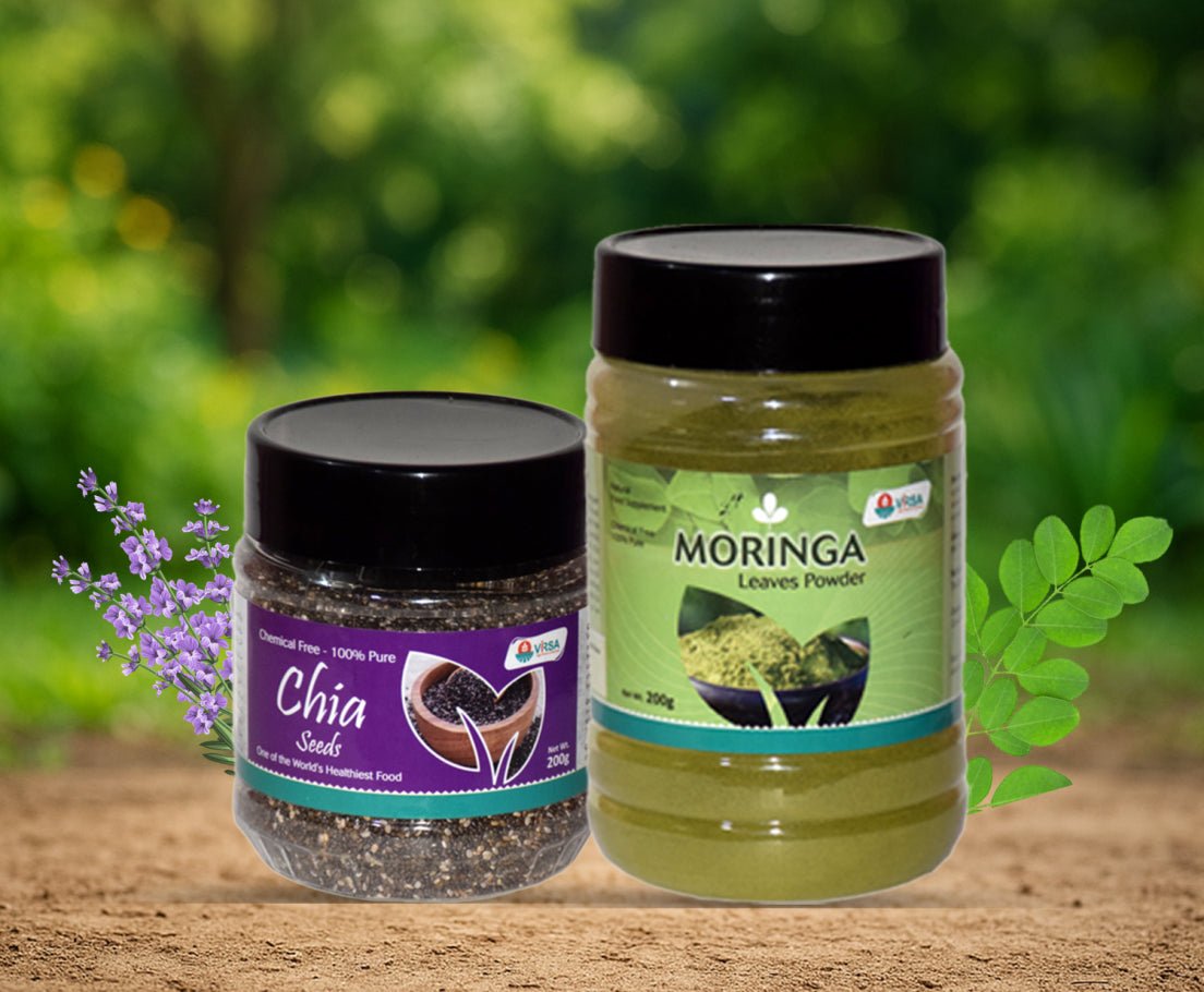 Moringa Powder - Chia Seed Bundle - Virsa