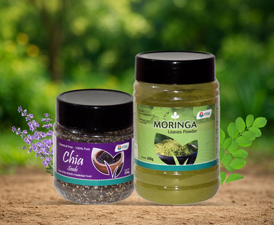 Moringa Powder - Chia Seed Bundle - Virsa
