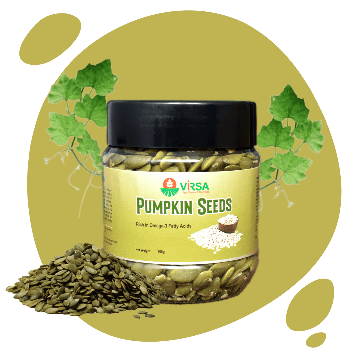 Pumpkin Seeds [کدو کے بیج] 160g - Virsa
