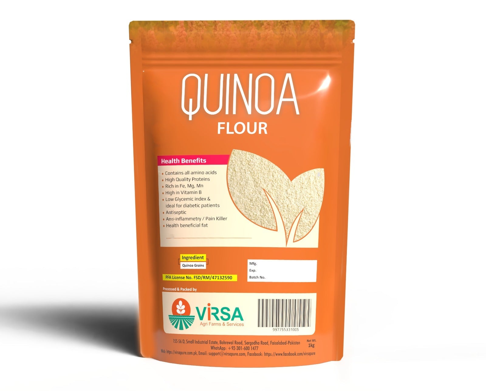 Quinoa Flour 1kg - Virsa