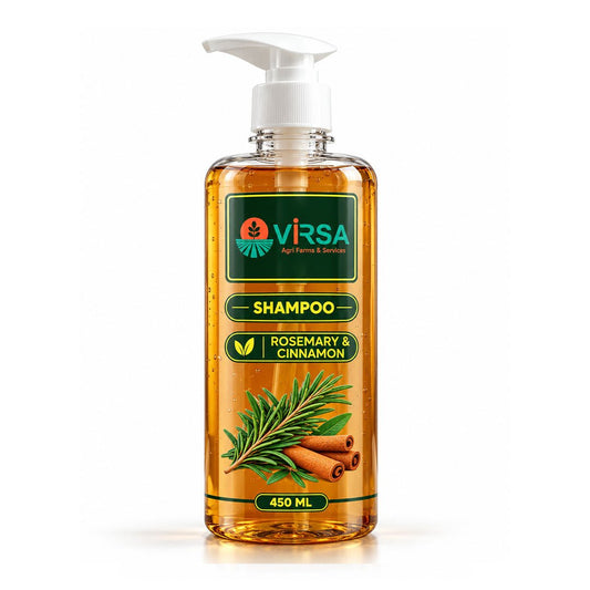 Rosemary & Cinnamon Shampoo (450ml) - Virsa