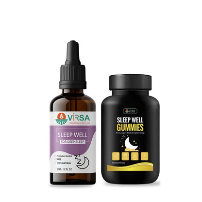 Sleep Well Oil for Deep Sleep & Anxiety Relief - Virsa