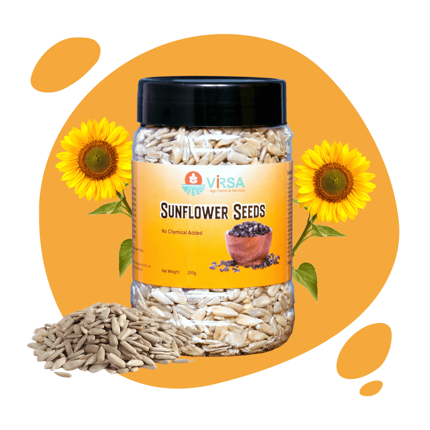 Sunflower Seeds (گِری) - 200g - Virsa