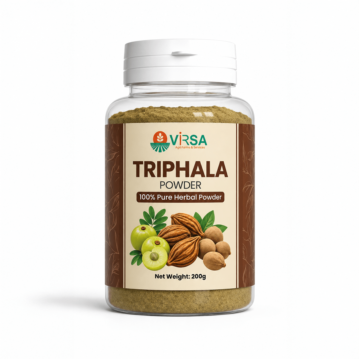 Triphala Powder — 100% Herbal & Pure (200g) - Virsa