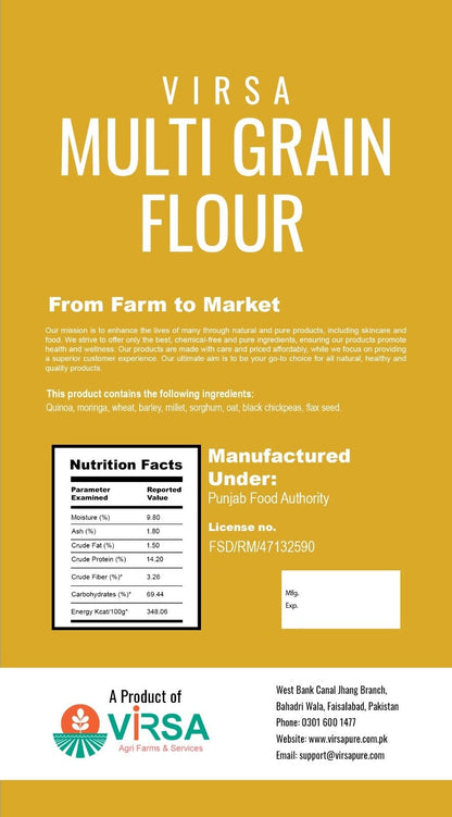 Virsa Multigrain Flour (2-kg) - Virsa
