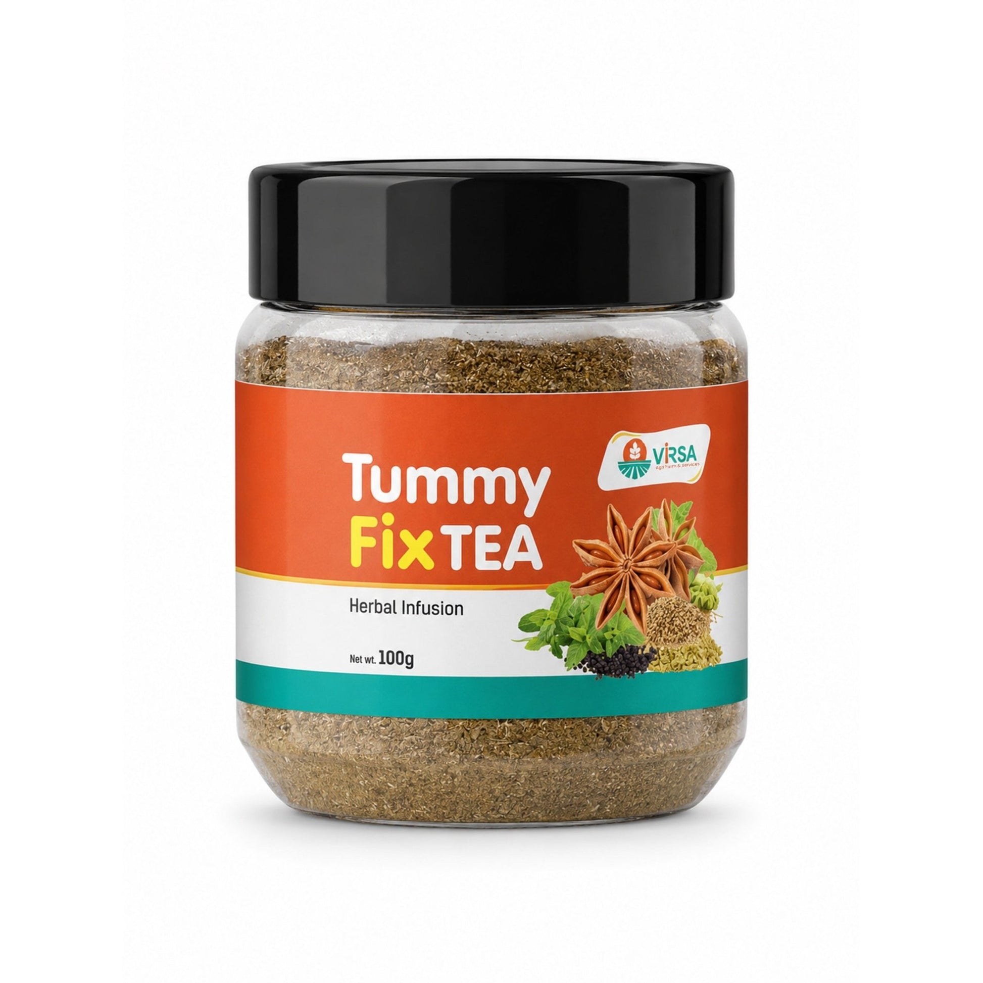 Virsa Tummy Fix Tea – Herbal Infusion for Digestion, Gas & Acidity Relief | 100g - Virsa