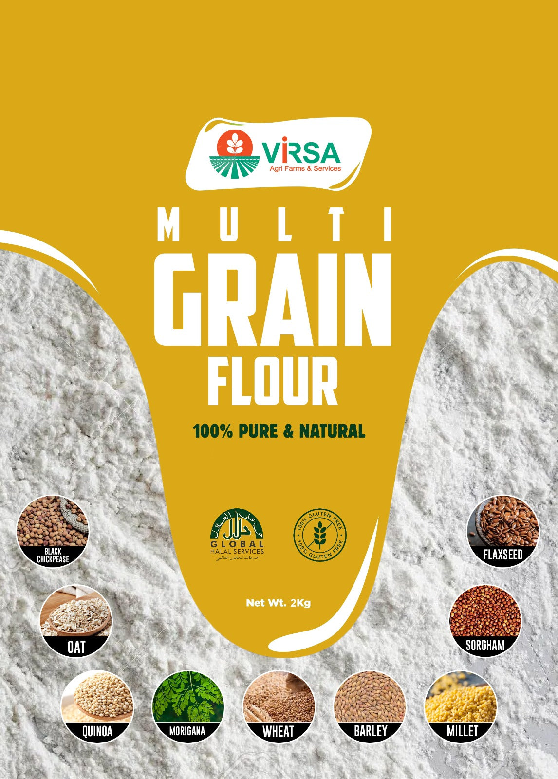 Virsa Multigrain Flour (2-kg)