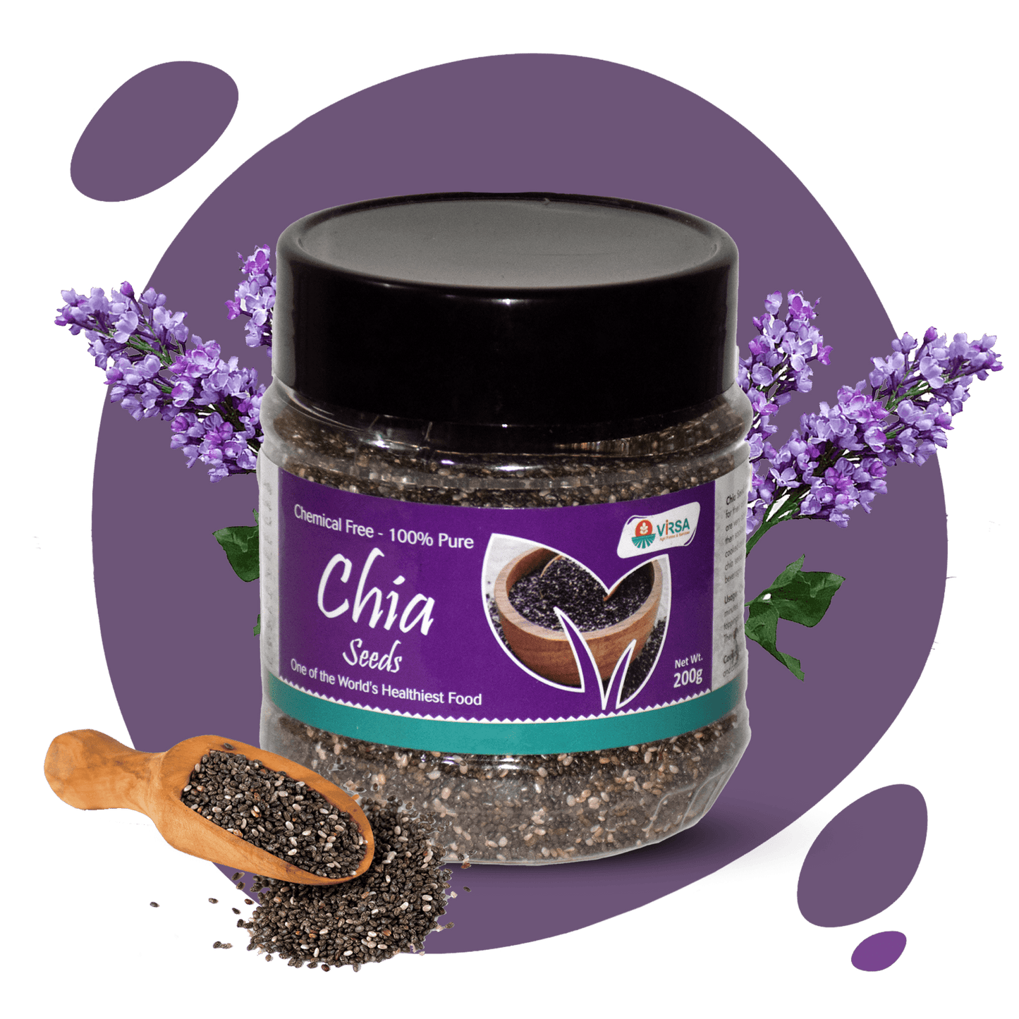 Chia Seeds - 200g - Virsa