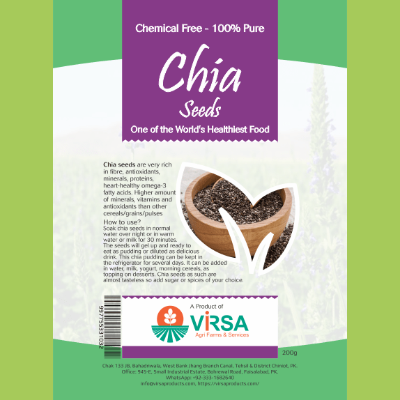 Chia Seeds - 200g - Virsa