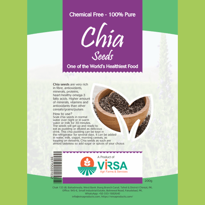 Chia Seeds - 200g - Virsa