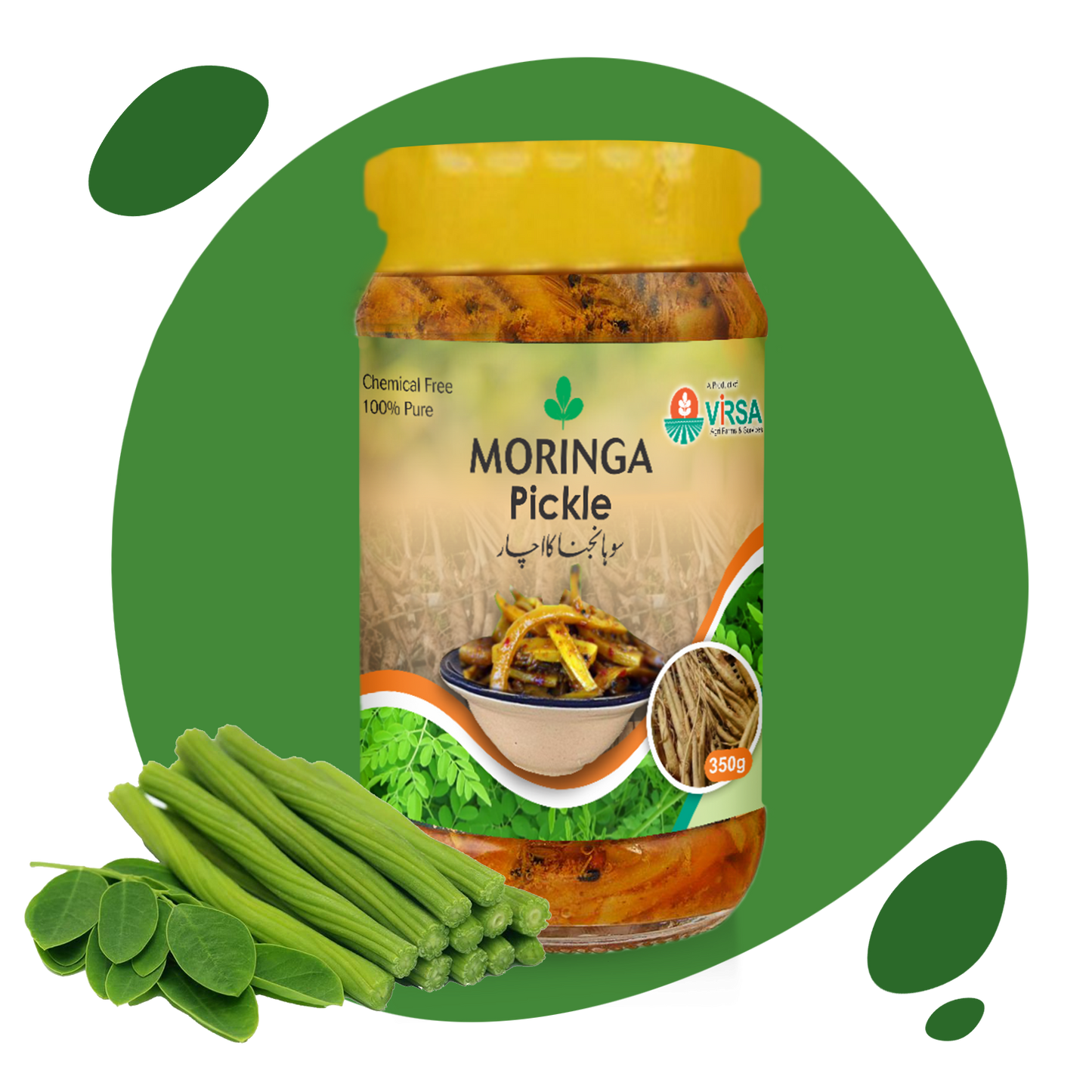 Moringa Roots Pickle 350g - مورنگا اچار - Virsa