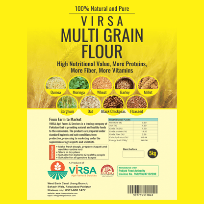 Virsa Multigrain Flour -5kg - Virsa