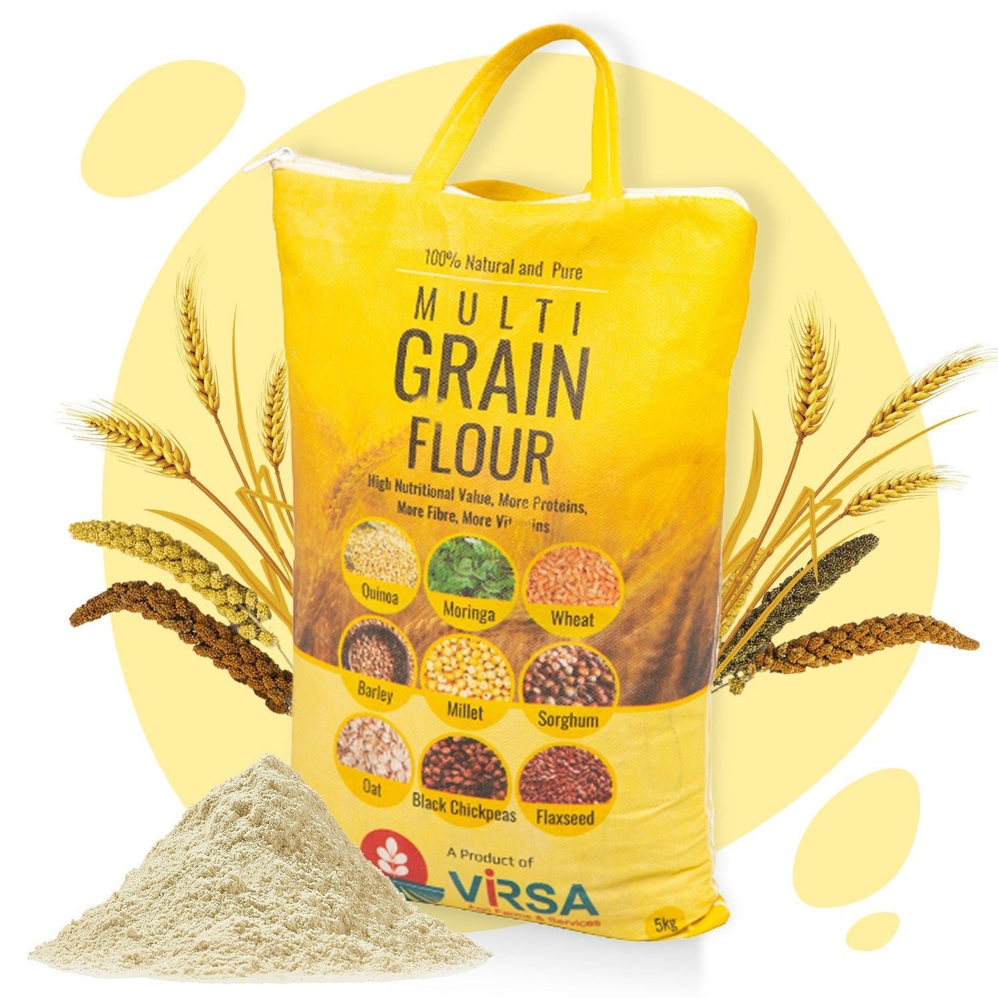 Virsa Multigrain Flour -5kg - Virsa