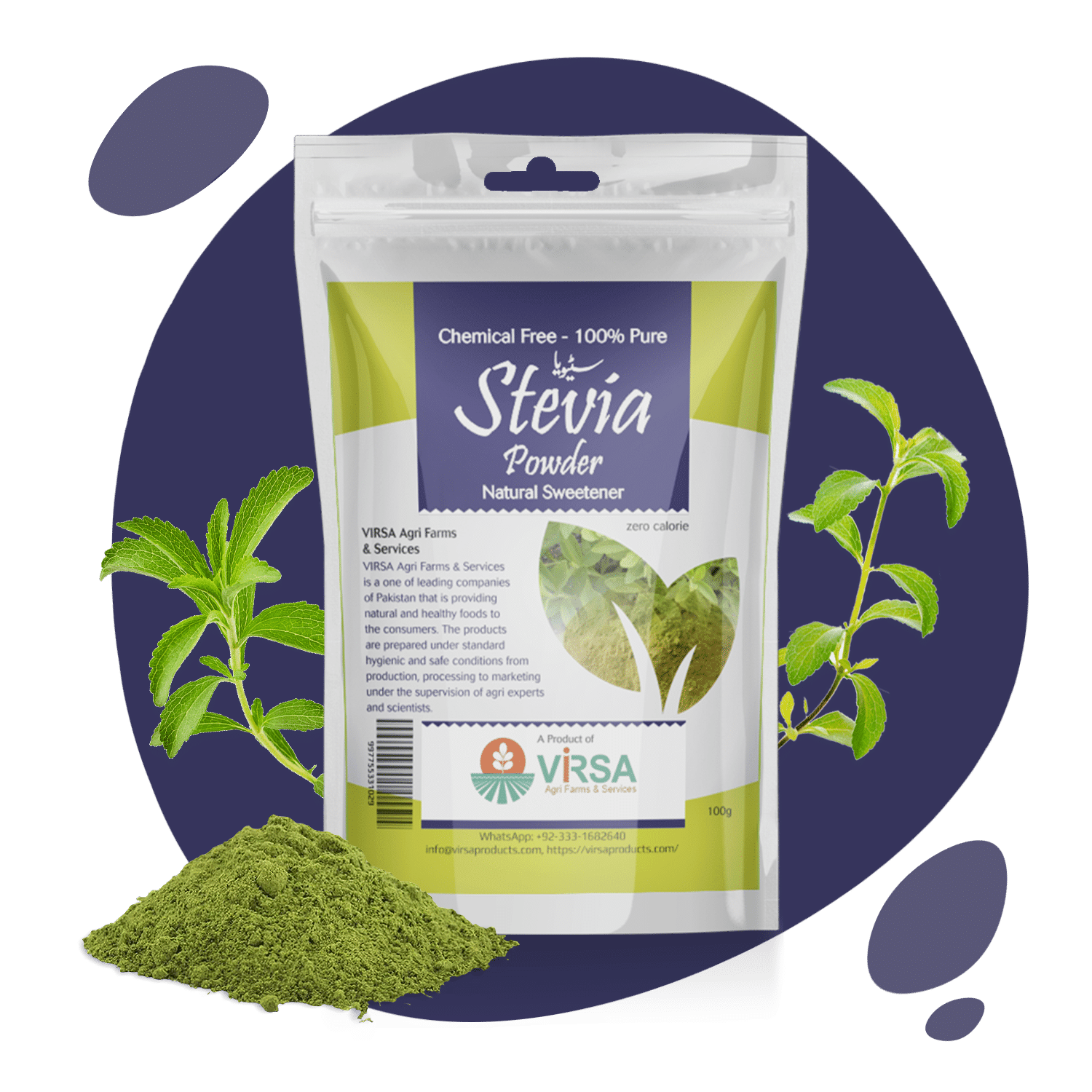 Virsa Organic Stevia -100g - Virsa